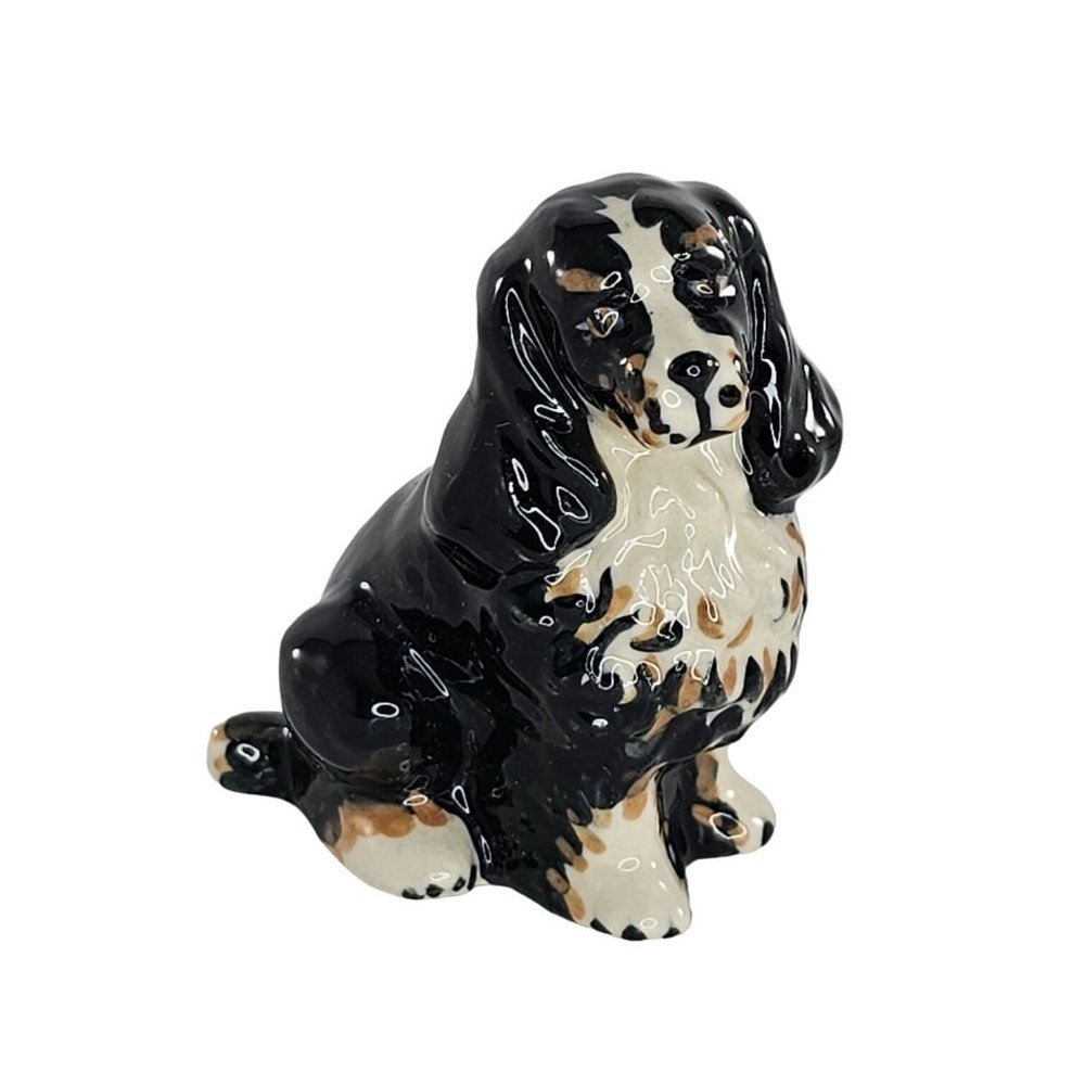 Vintage Ceramic Arts Studio Cocker Spaniel Dog Figurine Sitting